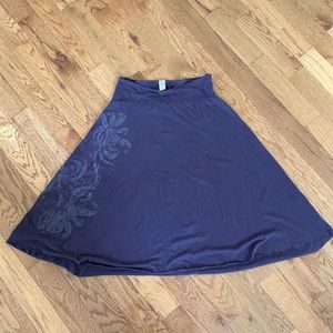 PrAna organic cotton skirt Dark Purple L